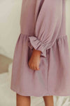 Organic Muslin Dress "Lilou Lavender"