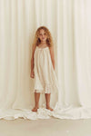 Organic Spitzen-Kleid "Lace Daisies Dress Off-White"