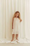 Organic Spitzen-Kleid "Lace Daisies Dress Off-White"