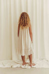 Organic Spitzen-Kleid "Lace Daisies Dress Off-White"