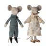 Grandma and Grandpa Mice in a Cigarbox