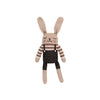 Alpaca Wool Knit Toy "Bunny Black Overalls"