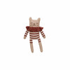 Alpaka Wolle Kuscheltier "Kitten Sienna Striped Romper"