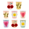 Paper Cups "Happy Icons", set of 8