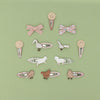 Haar-Clips "Lily Lamb Clic Clacs" 4er Set