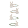 Hair clips "Bunny Clic Clacs" set of 4