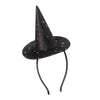 Headband Hat "Raven Starry Velvet Mini Witch Hat"