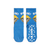 Organic anti-slip socks "Hike" - blue