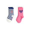 Organic Socks "Bow", 2-pack