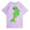 Organic T-Shirt Dress "Dolphin" - purple