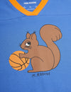 Organic Oversize T-Shirt "Squirrel" - blue