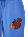 Organic Sweatpants "Squirrel Chenille Embroidered"