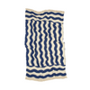 Organic Beach Towel "Portofino Blue Waves" 84 x 150cm