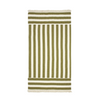 Organic Beach Towel "Portofino Pistachio Stripes" 84 x 150cm