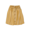 Organic Skirt Midi "Stripe", biscotti