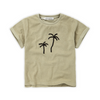Organic Terry Shirt "Palm Trees", aloe vera