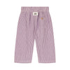 Organic Cotton Muslin Pants “Cousin Rayures Violettes”