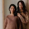 ADULT Organic Chunky Knit Sweater "Blush"