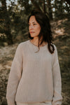 ADULT Organic Chunky Knit Sweater "Moon"