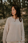 ADULT Organic Chunky Pullover "Moon", S & L