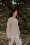 ADULT Organic Chunky Pullover "Moon", S & L