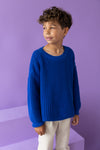 Organic Chunky Pullover "Blueberry"