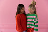 Organic Chunky Pullover "Spring Stripes", 7-8J & 9-10J