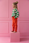 Organic Chunky Pullover "Spring Stripes", 7-8J & 9-10J