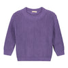 Organic Chunky Knit Sweater "Violet"