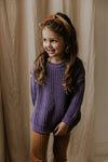Organic Chunky Pullover "Violet"