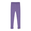 Organic Rib Knit Leggings "Violet"