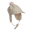 Winter Baby Hat "Checks Olive"