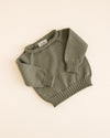 Merino Baby Knit Sweater "Georgette Artichoke"