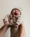 Merino Baby Strickpullover "Georgette Sand"