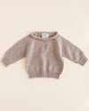 Merino Baby Knit Sweater "Georgette Sand"