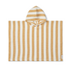 Organic Waffle pPoncho "Paco Y/D Stripes White / Yellow Mellow"