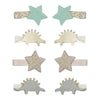 Hair Clips "Dreamer Dino Mini Clips" set of 8