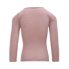 Merino Wool Long Sleeve Shirt "Atlantic - Dusty Rose"