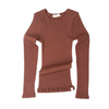 Merino Wool Long Sleeve Shirt "Atlantic - Gingerbread"