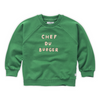 Organic Raglan Sweatshirt "Chef du Burger", mint