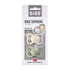 Pacifier Supreme "Ivory/Sage", set of 2