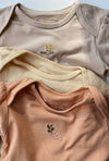 Bodysuits "Cue Peach / Moonlight / Mandarin" set of 3