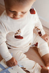 Christmas Bodysuit & Pants "Xmas Kitty"