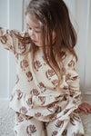 Samt Rüschenbluse "Jolly Christmas Vintage Flower Frill Blouse", 12M / 18M / 4J