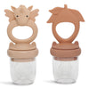 Silicone Fruit Feeding Pacifier "Unicorn Rose Sand/Brown Clay"