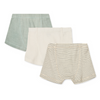 Organic Boxershorts "Felix Sea Blue Mix", 3er Pack 7-8J (122/128) & 9-10J (134/140)