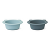 Suction Bowl "Peony Sea Blue/Whale Blue Mix" set of 2