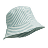 UPF30+ Sun Hat "Matty Seersucker Stripe Sea Blue / White"