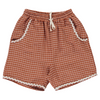 Organic "Lucia Check Shorts"