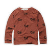 Granddad Baby Longsleeve T-Shirt "Fox", auburn 6M (68) & 12M (74/80)